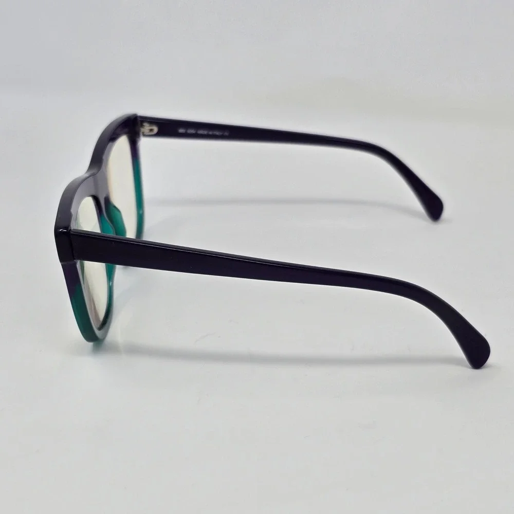 SEE Eyeglasses Frames Purple Green Ombre Italy Designer Glasses FRAMES ONLY‎